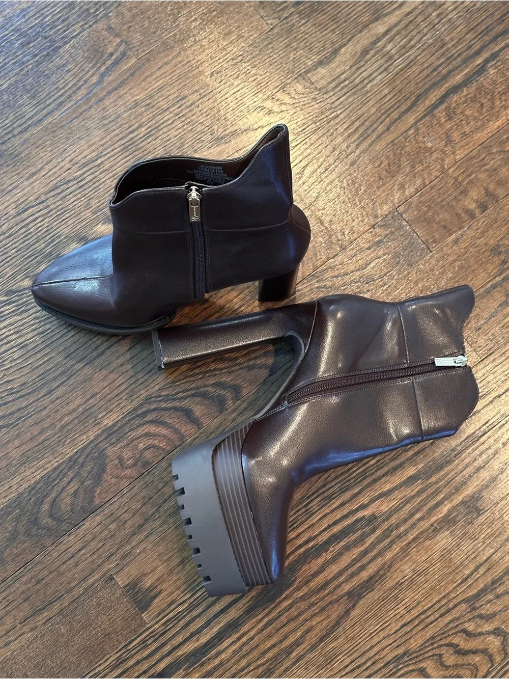 Jessica Simpson Stensin Women’s Brown Platform High-Heel Ankle Boots